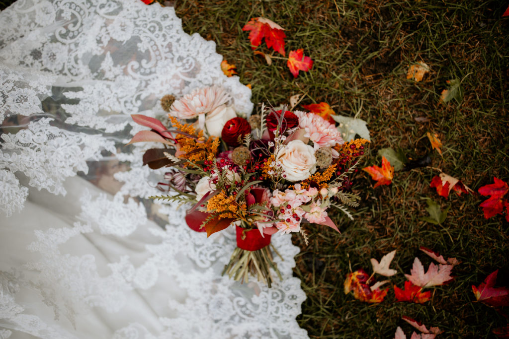 Sweet Beets Floral Design for fall michigan wedding at the Midland Country Club